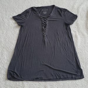 American Eagle Lace-Up Top